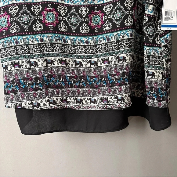 RELATIVITY ELEPHANT PRINT TANK TOP NWT XL - Picture 5 of 8